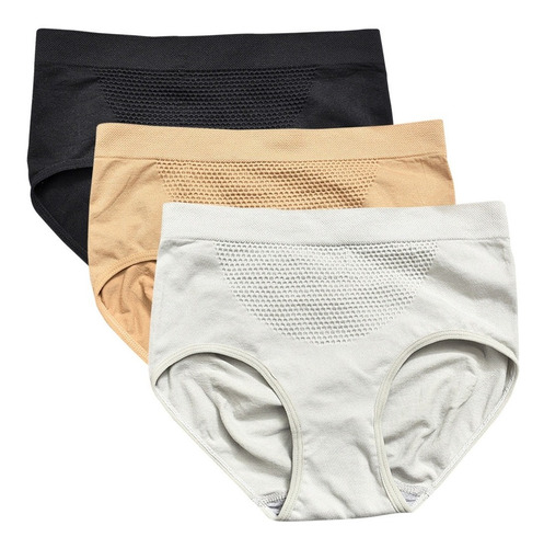 Paquete De 3 Pantaleta Levanta Gluteos Ropa Interior Mujer