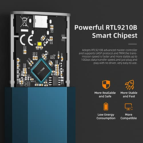 Carcasa Maiwo M.2 Nvme Sata Ssd, Disco Duro Externo Usb A M.