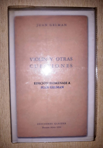 Violin Y Otras Cuestiones-homenaje A Juan Gelman