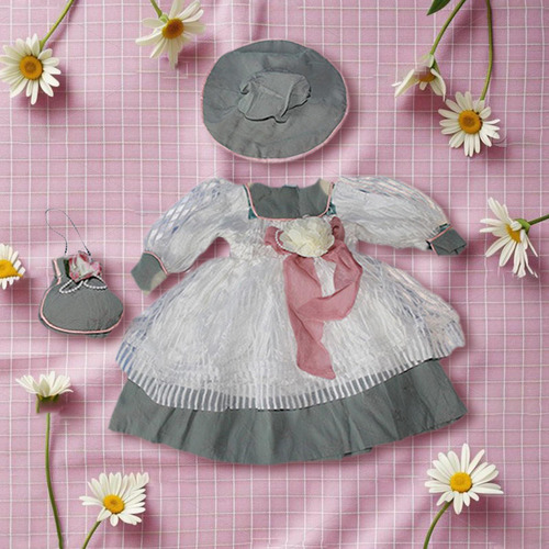 1/3 Ceramic Doll Disfraces De Muñeca Cómoda Gris