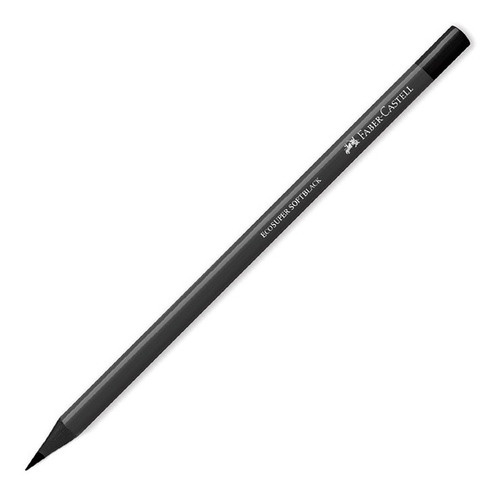 Lápiz Faber Castell Supersoft Negro Unidad