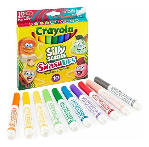 Crayola Silly Scents Smashups 10 Marcadores Con Aroma