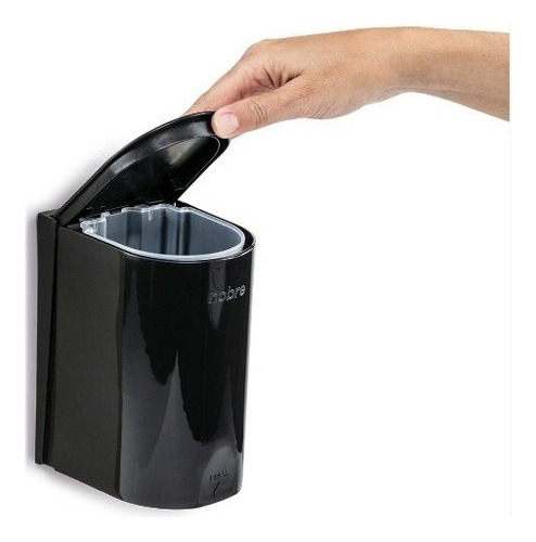 Mini dispensador de jabón Noble, dispensador de jabón en gel con alcohol C Resev, color negro