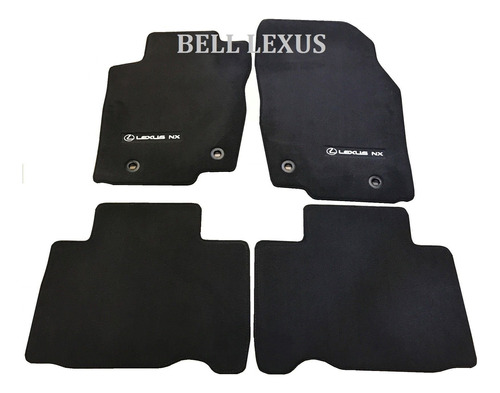 Lexus Oem Fábrica Piso Mat Set    Nx200t Negro Con Costura.