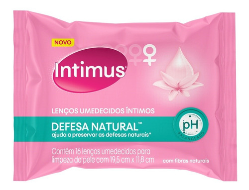 Kit Com 3 Pacotes Lenços Umedecidos Intimus Defesa Natural