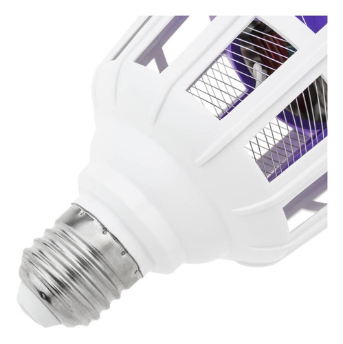 Foco Led Mata Mosquitos E Insectos 2 En 1 Lampara Repelente Luz Blanco