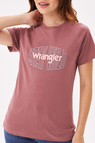 Remera Mujer Wrangler Stay Wild Ss
