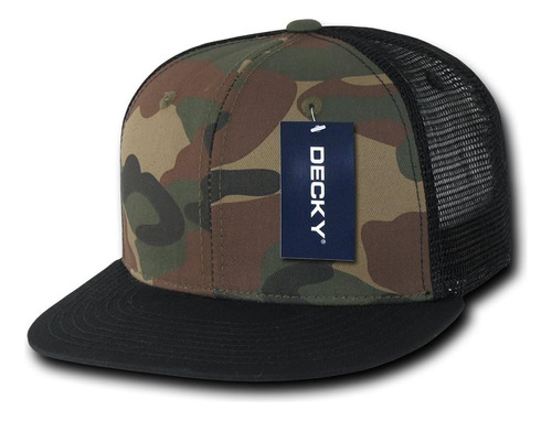 Gorra De Camionero Plana De Algodón Decky,