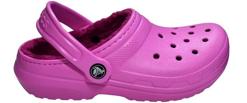 Crocs Classic Lined Clog Con Corderito Niña Rosa Rc Deportes