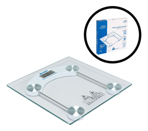 Báscula Balanza Digital 180kg Vidrio Templado Foset 48526 Fk