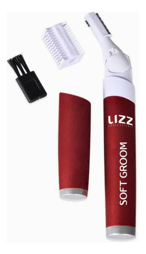 Lizz Aparelho Aparador Pelos Elétrico Navalhete Profissional Vermelho