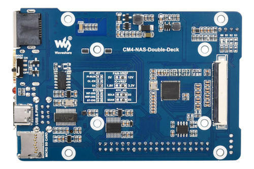 Cm4-nas-c4b De Dois Andares - Raspberry Pi Cm4 Mini Nas Host