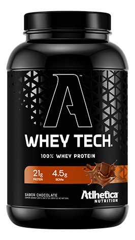 Proteina Whey Tech Blend Isolate 900 Gr Atlhetica Nutrition Chocolate