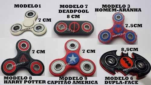 Imagem 6 de 6 de Fidget Hand Spinner Varias Cores Dupla Face Anti Stre Abec15