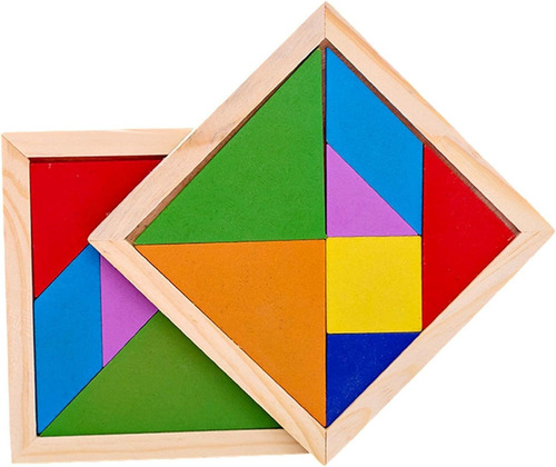 Juego De Mesa, Tangramas 6 Pzs Juego Para Creatividades