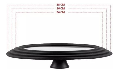 Tapas Multi-medida Para Ollas Y Sartenes De 18cm A 28 Cm