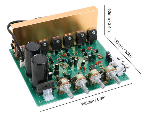 Placa Amplificadora O De Alta Potência Dx-2.1 Para Home Thea