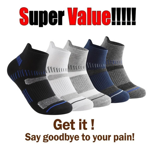 1 Par De Calcetines Tobilleros Transpirables Para Hombre, Co