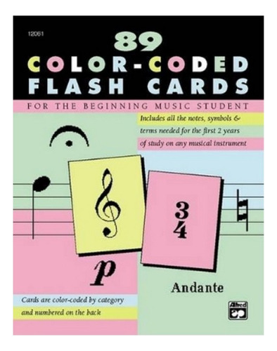 89 Color-coded Flash Cards - Autor. Eb6