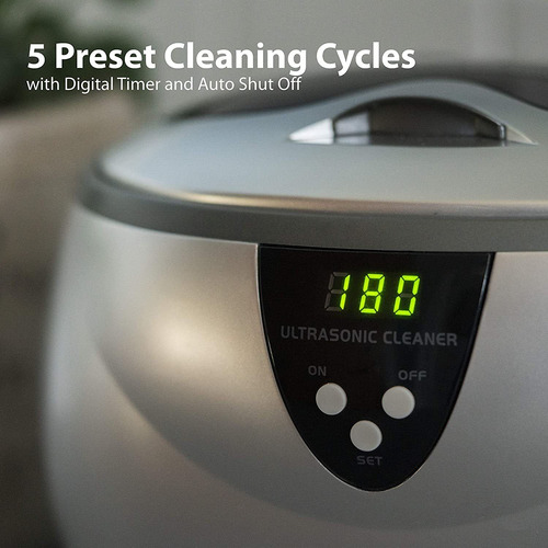 Magnasonic Ultrasonic Cleaner, 600 Ml, 42,000 Hz, 35w
