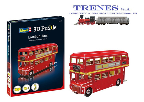 Rompecabezas 3d, London Bus By Revell# 00113
