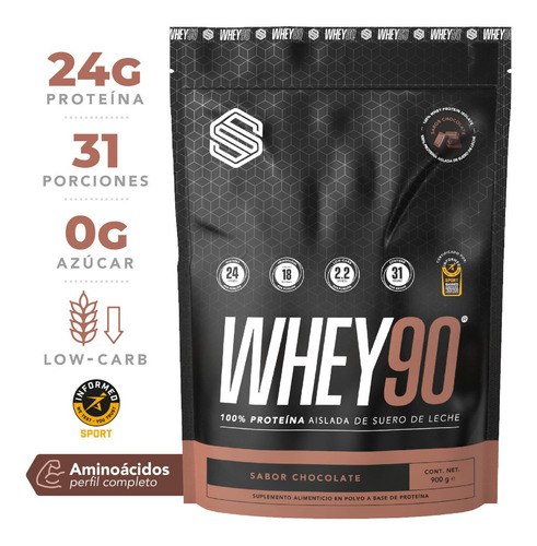 Proteina Whey 90 S Supplement 900g - Low Carb Baja En Azúcar