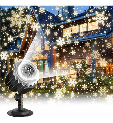 Atronor Luces Proyector Copo De Nieve Navidad Al Aire Libre