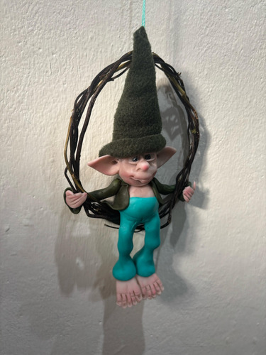 Duende Artesanal En Rosca Para Colgar Varios Modelo 4