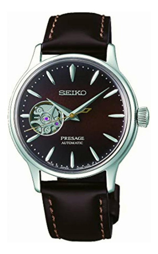 Reloj Seiko Presage Automatico Dama Café Ssa783j1 Corazon