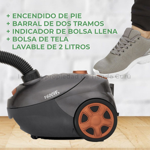 Imagen 5 de 7 de Aspiradora Liliana Climpy 1600w Bolsa Lavable 2 Litros La130