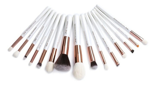 Set De 15 Brochas Jessup Beauty Para Rostro Y Ojos