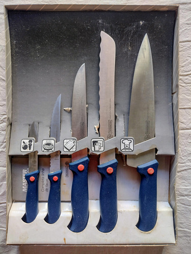 Set X5 Cuchillo Mundial Master Line 5995 Azul