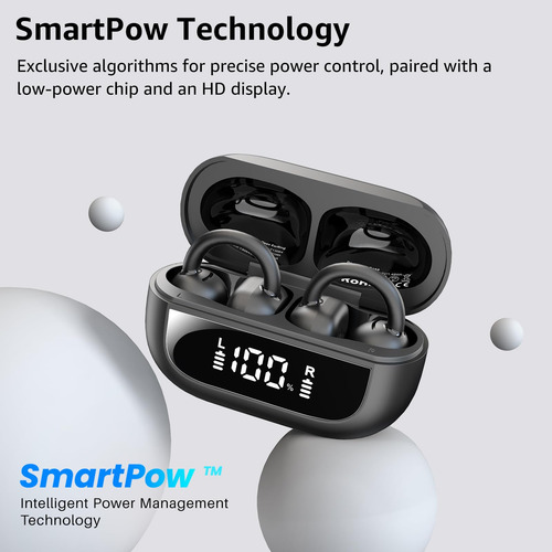 Auriculares Open Ear Tozo Openearring Bluetooth 5.4 Negros