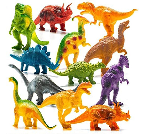 Paquete De Dinosaurios De 7  De Aspecto Realista Prextex De