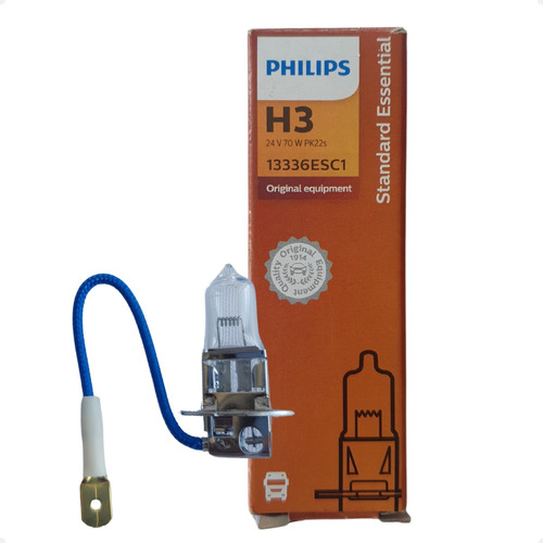 Lâmpada Philips Standard 70w 24v H3 Iodo Pk22s Farol