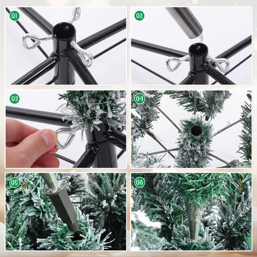 Árvore De Natal Decorativa De Cedro 1,6 M Artificial Espessa