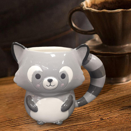 Yt Taza De Café De Cerámica, Taza De Leche De Té De Mapache