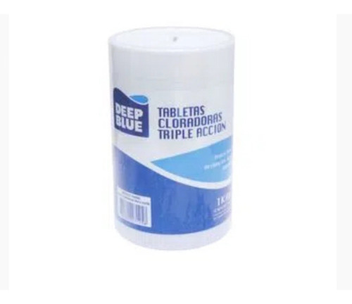 Cloro Tableta Piscina 1 Kg Triple Acción Deep Blue