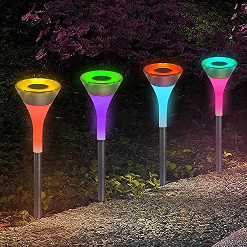 Paquete De 6 Luces Solares Para Caminos Al Aire Libre - Auto