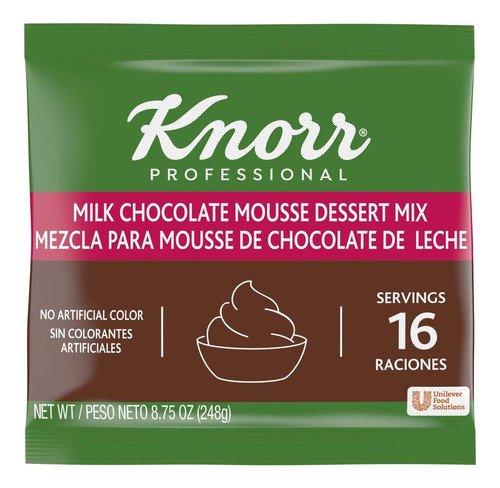 Knorr Mezcla De Postre Profesional De Mousse De Chocolate Co