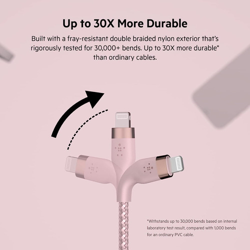 Pro Flex Trenzado Usb Tipo A A Lightning Cable 2m/6.6ft C