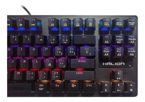 Teclado Mecánico Halion Gamer Tkl Rgb Icaro Ha-kg938