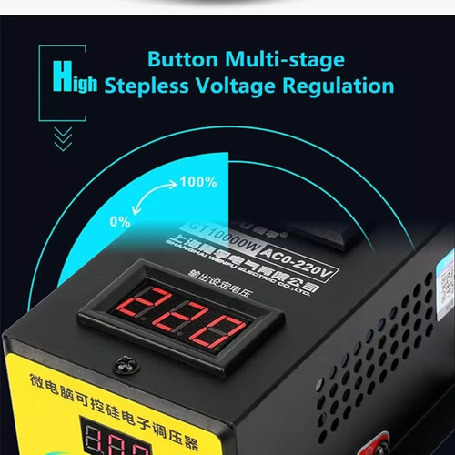 Regulador De Voltaje Ajustable, 10000w Ca 220v Regulador