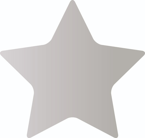 Espejo Estrella En Acrílico Con Rasgos Irrompible 30x30cm