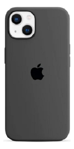 Capa Capinha Compatível Para Iphone 14 Silicone Premium Cinza