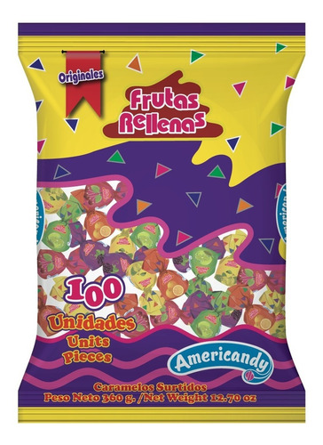 Dulces Fruta Rellena Americandy - G A $0