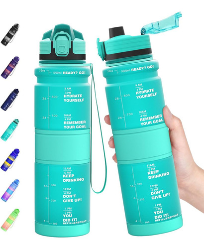 Botellas De Agua Marcador De Tiempo, Botella Deportiva ...