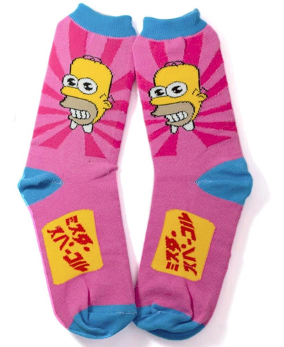 Imagen 1 de 1 de Medias Los Simpson Mister Chispa Adulto Largas
