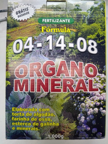 Adubo Fertilizante Organomineral 04-14-08 Sempre Verde Bonig