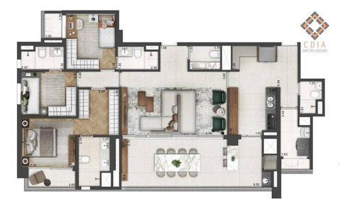 Apartamento Com 3 Suítes Próximo Ao Metrô Na Vila Mariana - Ap53050